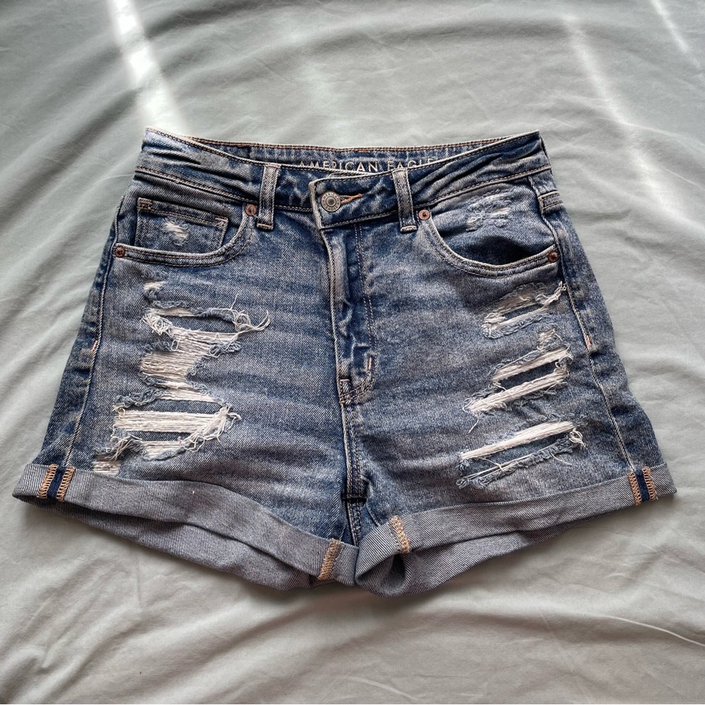 American Eagle Distressed jean shorts